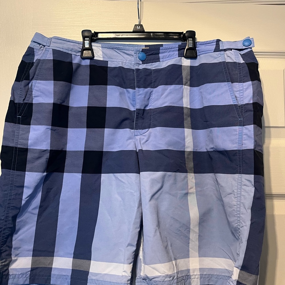 Blue Plaid Shorts